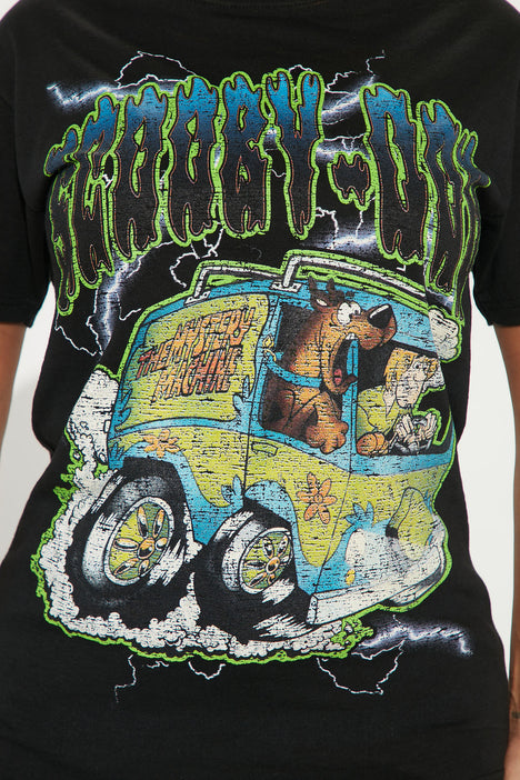 Mystery Machine Scooby Doo Graphic Tee Black