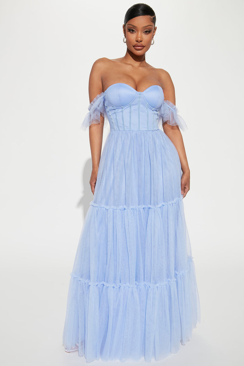 Gracie Tulle Maxi Dress - Light Blue | Fashion Nova, Dresses | Fashion Nova