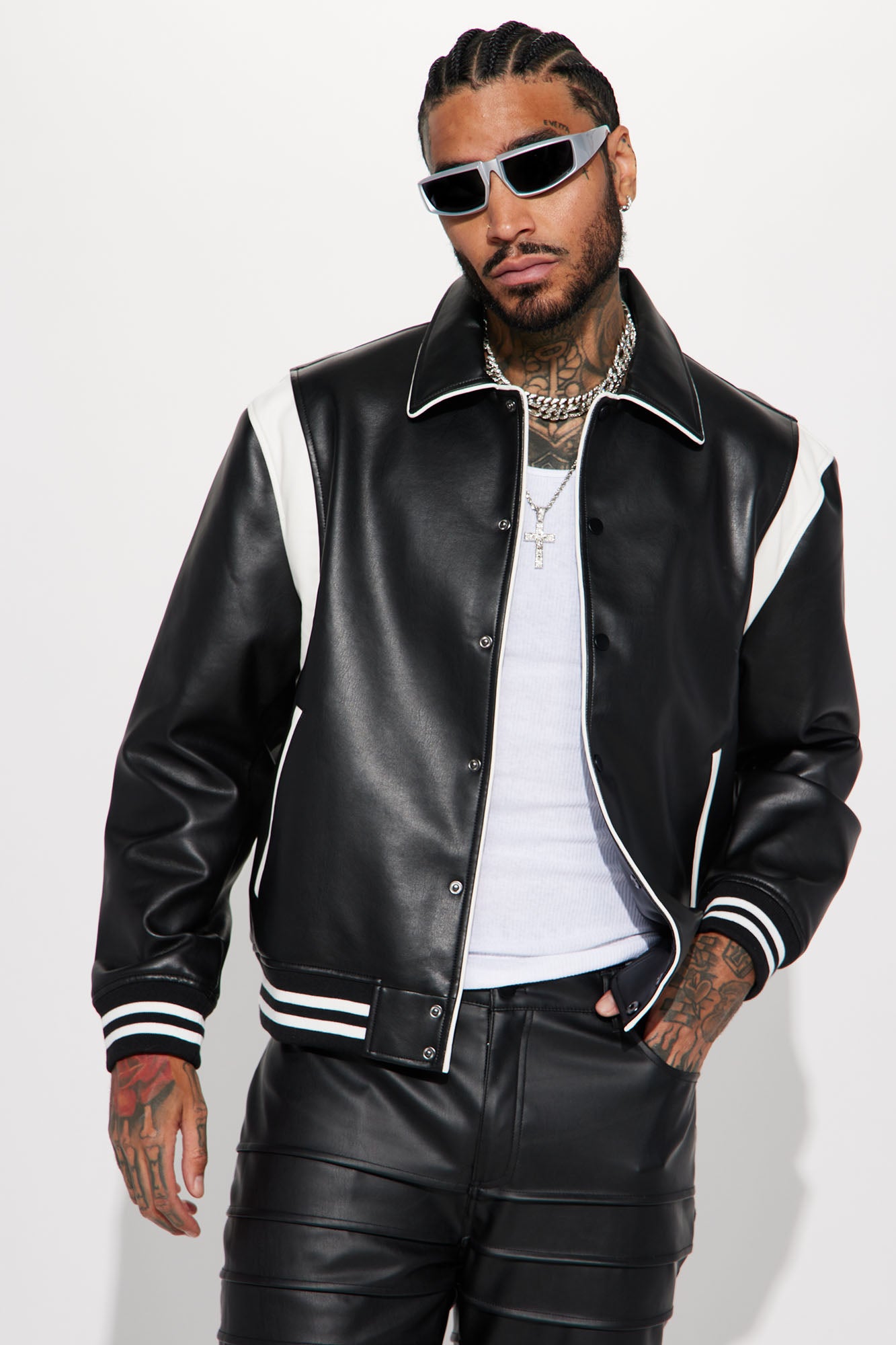 Leather jacket hotsell fashion nova