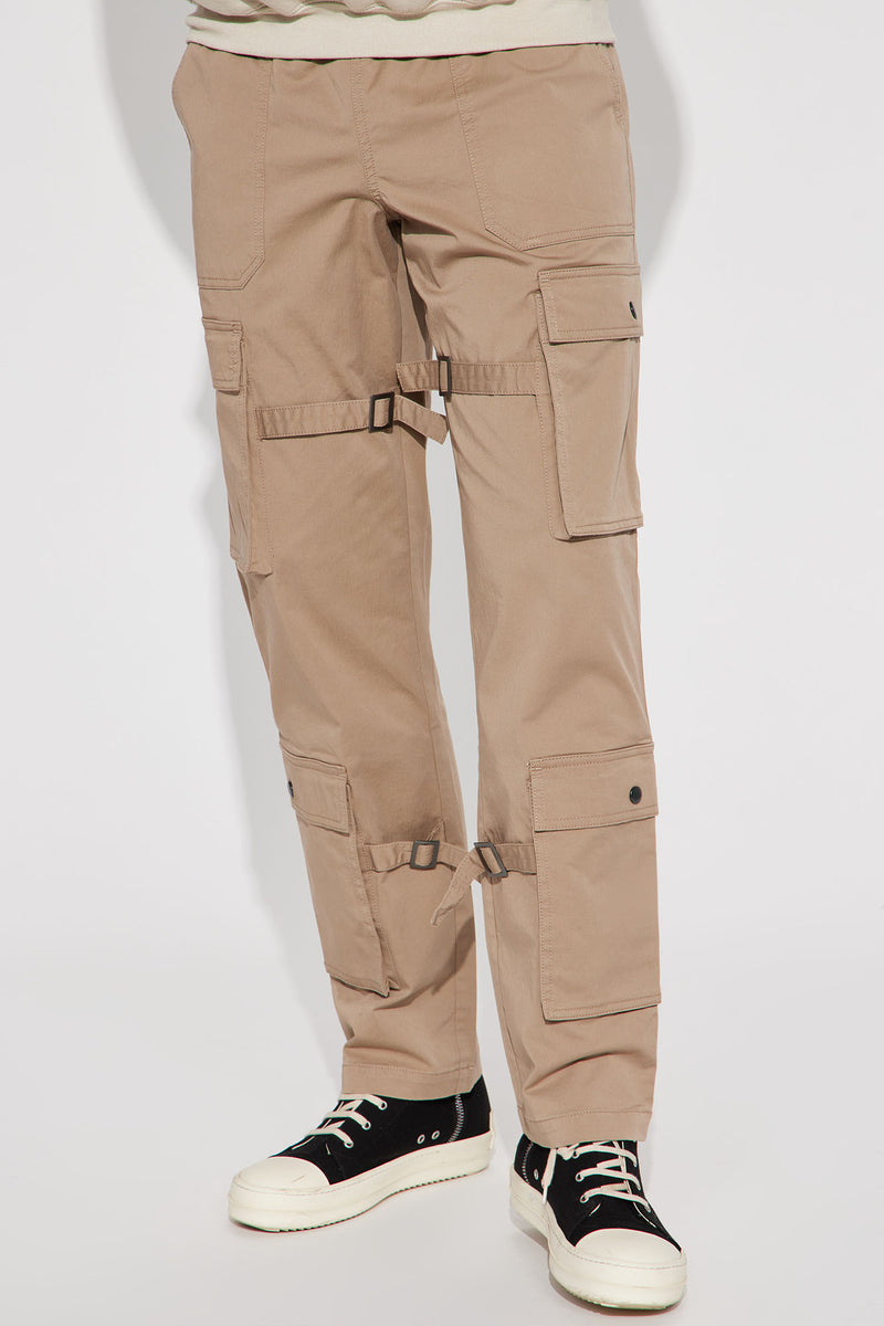 Bound Nylon Cargo Pants - Taupe | Fashion Nova, Mens Pants | Fashion Nova