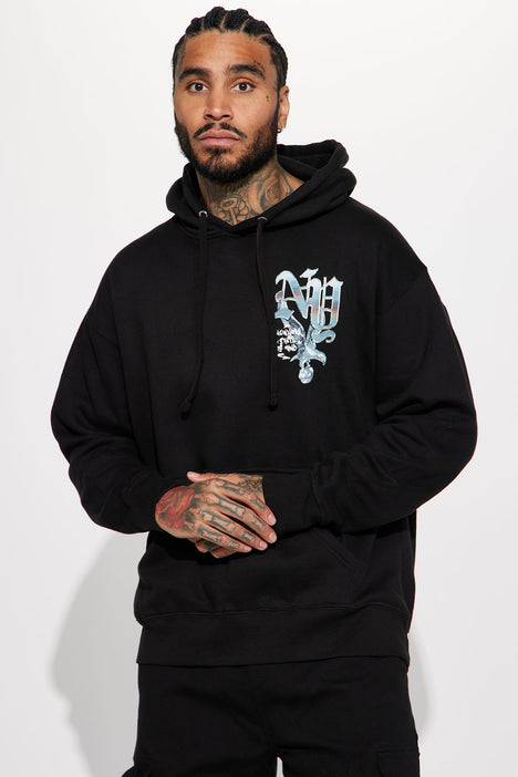 Santa cruz throwdown hand black outlet hoodie