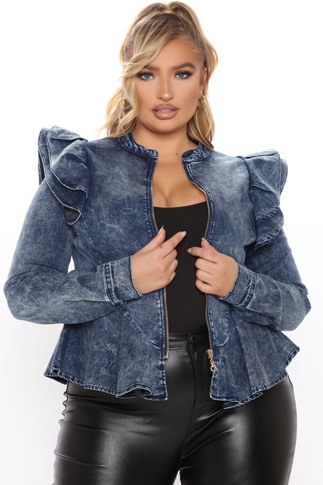 Medium blue lady jackets