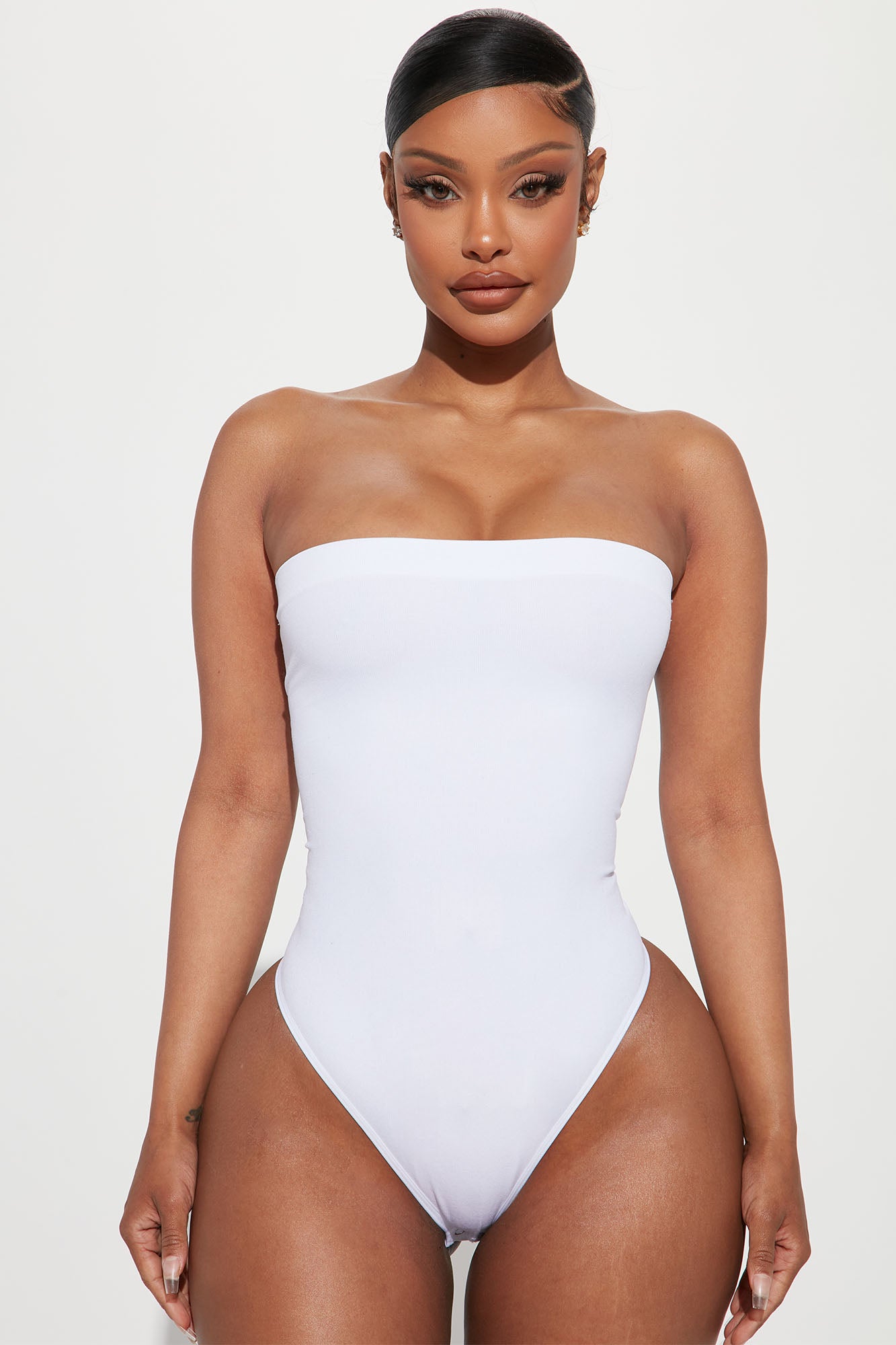 Kennedy Seamless Bodysuit - White, Fashion Nova, Bodysuits