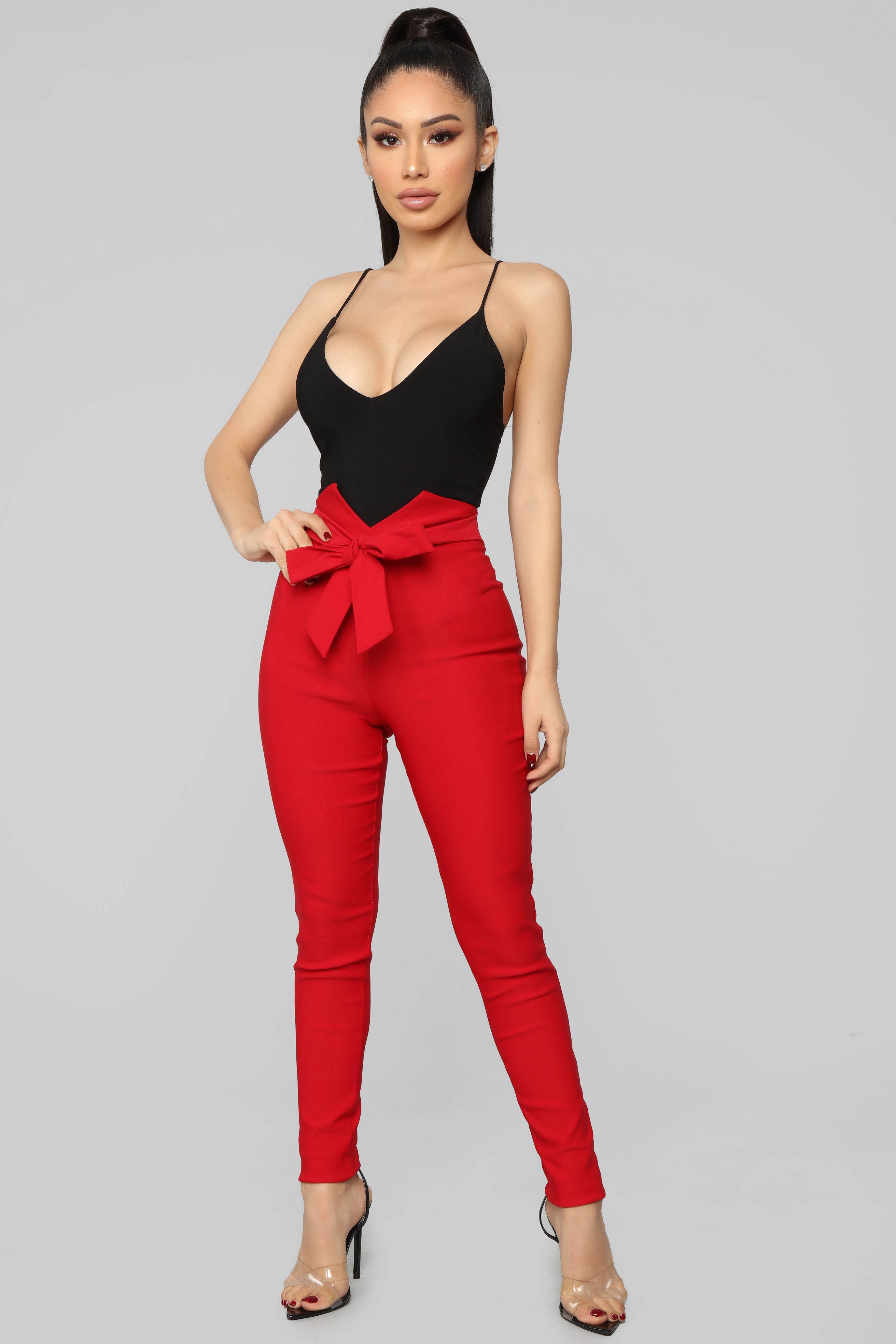 Fashion nova knot best sale your girl pants