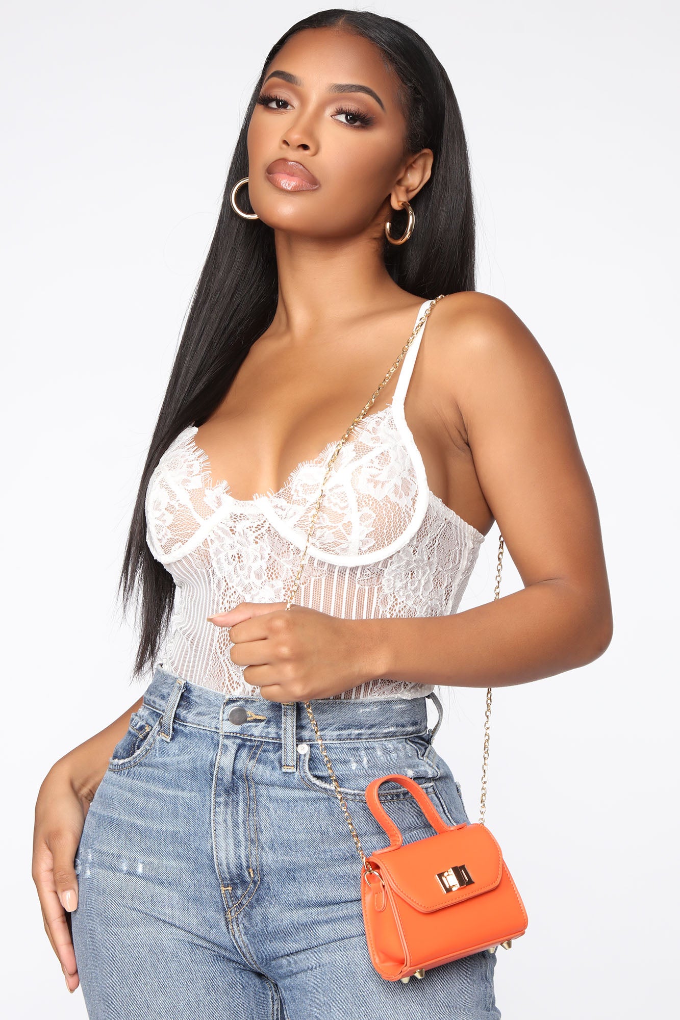 Orange purse fashion nova 2025