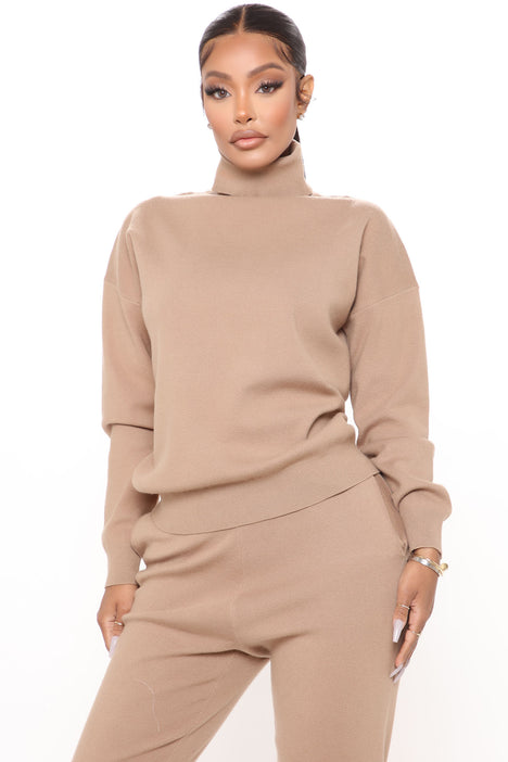 Chill Mami Sweater Set - Mocha