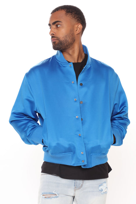 Ashton Essential Bomber Jacket Royal Fashion Nova Mens