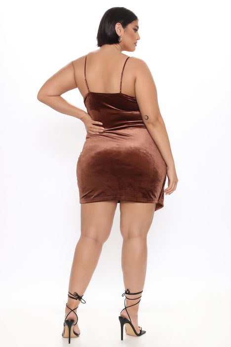My Go To Velvet Mini Dress Brown Fashion Nova Dresses