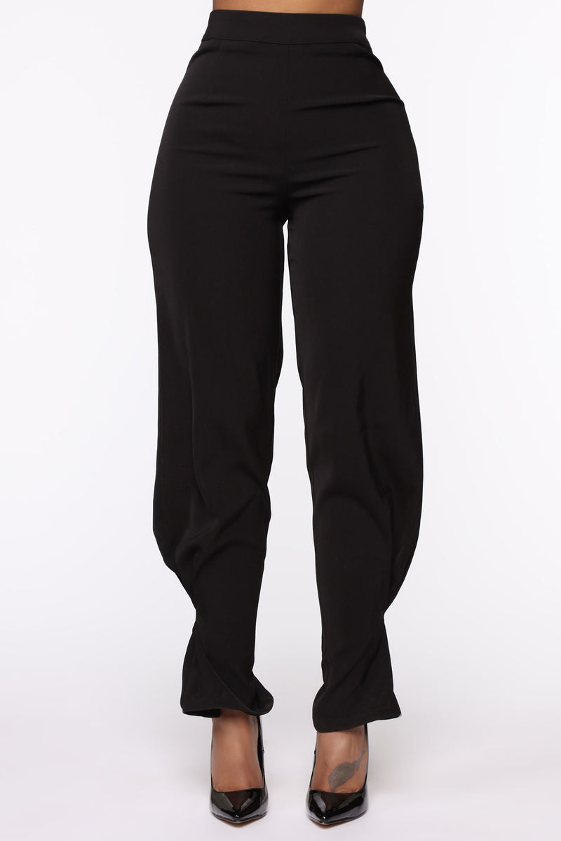 Office Pow Wow High Waist Trouser - Black | Fashion Nova, Pants ...