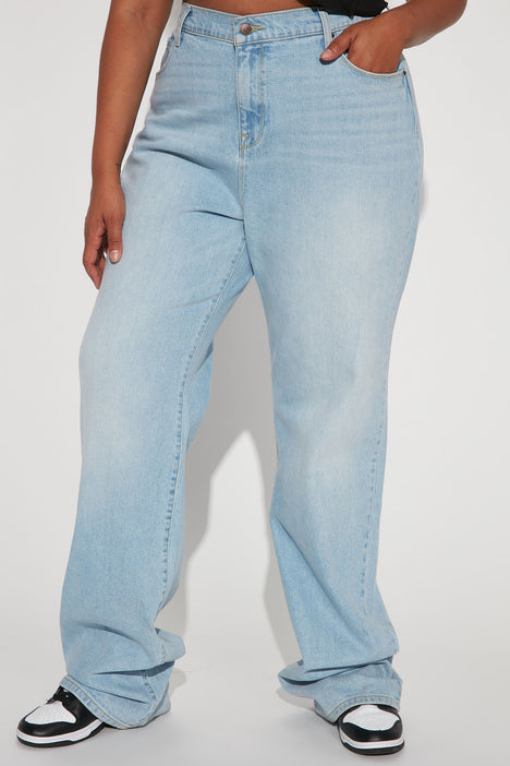 Tall Can't You Relax Straight Leg Jeans - Light Wash, Fashion Nova, Jeans