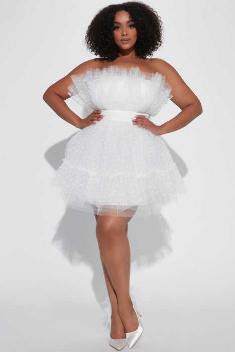 Fashion nova plus size sales white dress