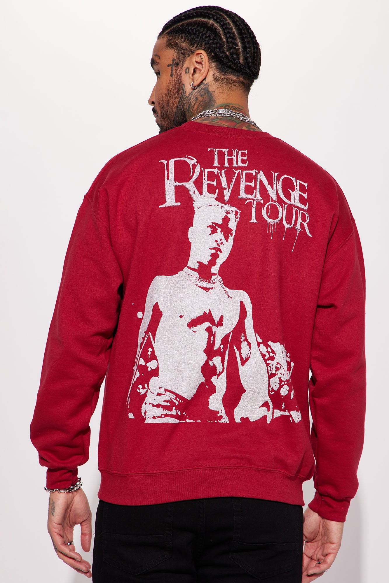 XXXTentacion The Revenge Tour Crewneck Sweatshirt Red