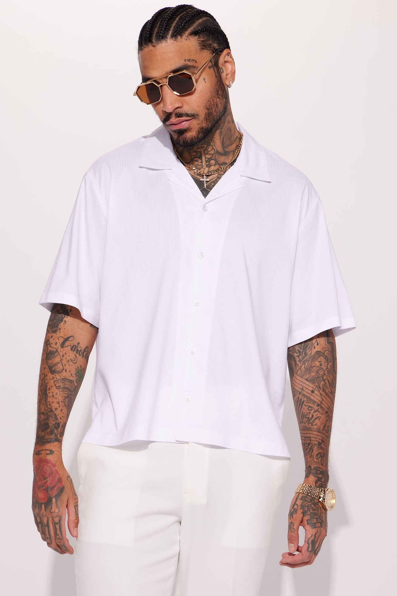 All white sale party men's looks