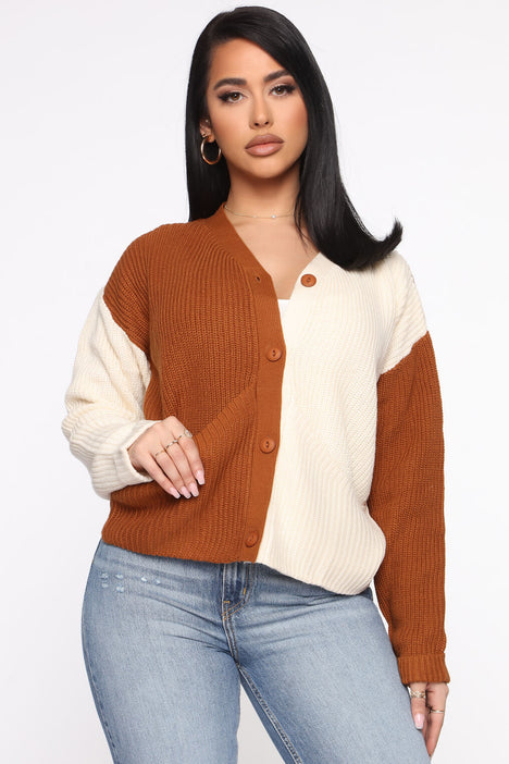 Cognac shop cardigan sweater