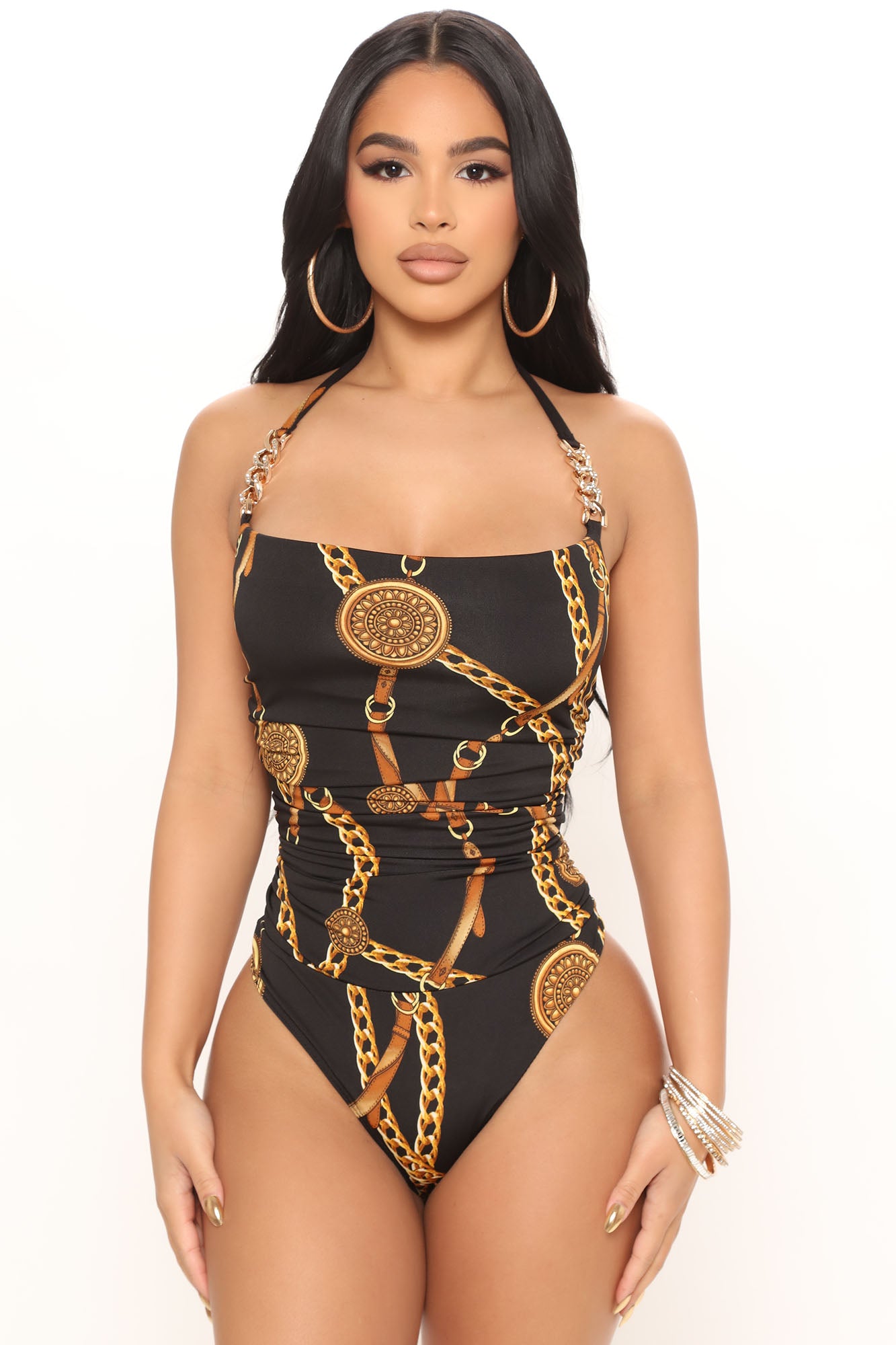 Black and gold shop bodysuit
