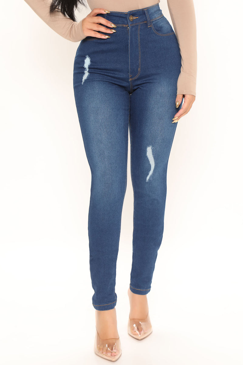Give It A Go Skinny Jeans - Dark Wash | Fashion Nova, Jeans | Fashion Nova