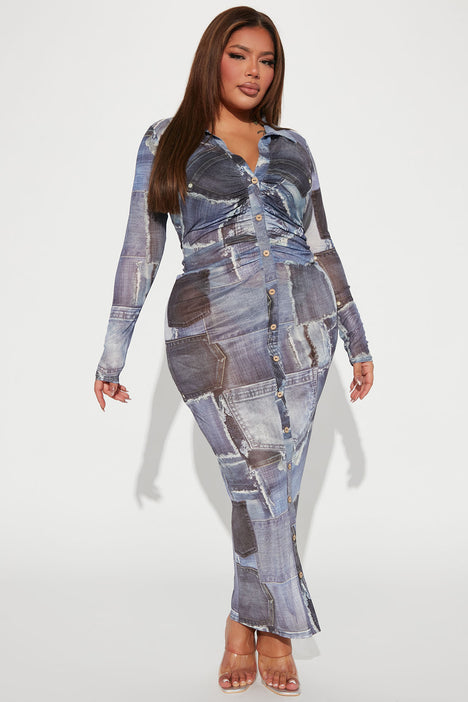 Fashion nova plus size new arrivals denim dress