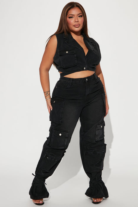 Women's plus size cargo vest discount