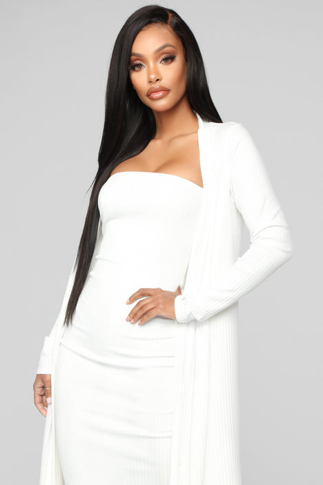 White tube dress fashion sale nova