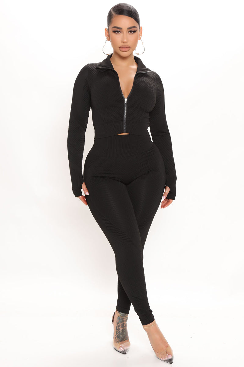 All In Seamless Legging Set - Black | Fashion Nova, Matching Sets ...