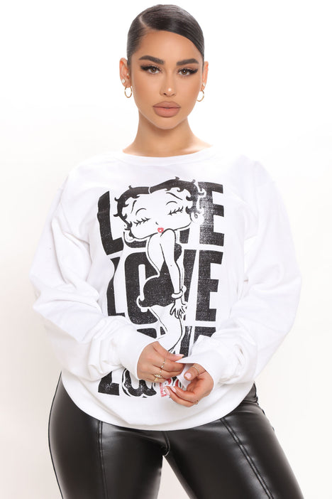 White betty boop hotsell sweatshirt