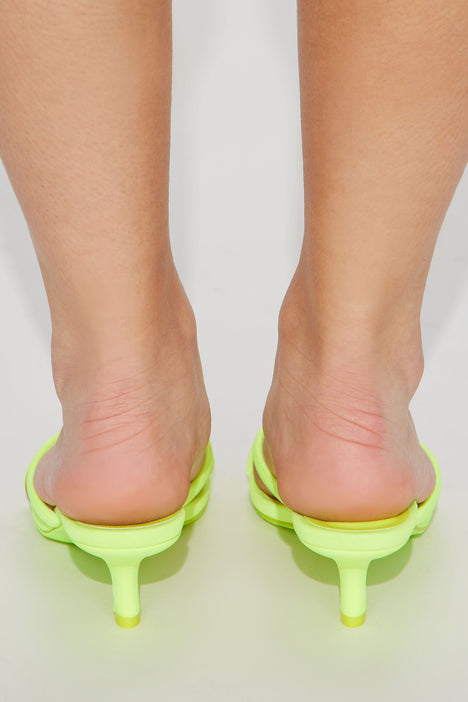 Neon mules hotsell