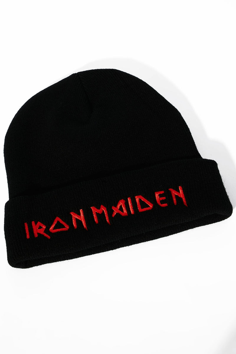 Iron Maiden Beanie - Black/Red | Fashion Nova, Mens Accessories ...