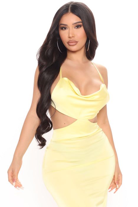 Yellow dress fashion hotsell nova