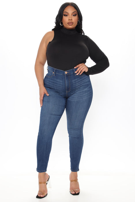 Fashion nova curve jeans top