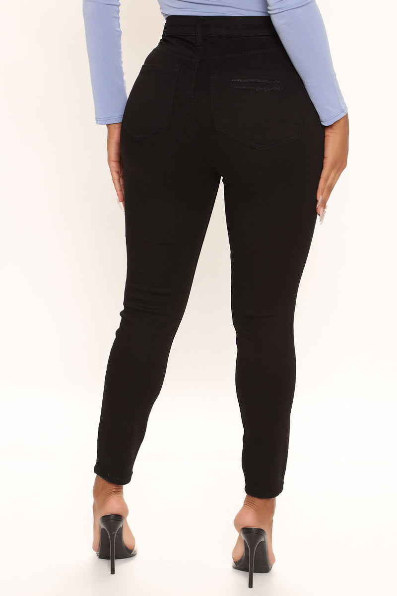 The Comeback Destructed Skinny Jeans Black Fashion Nova, Jeans