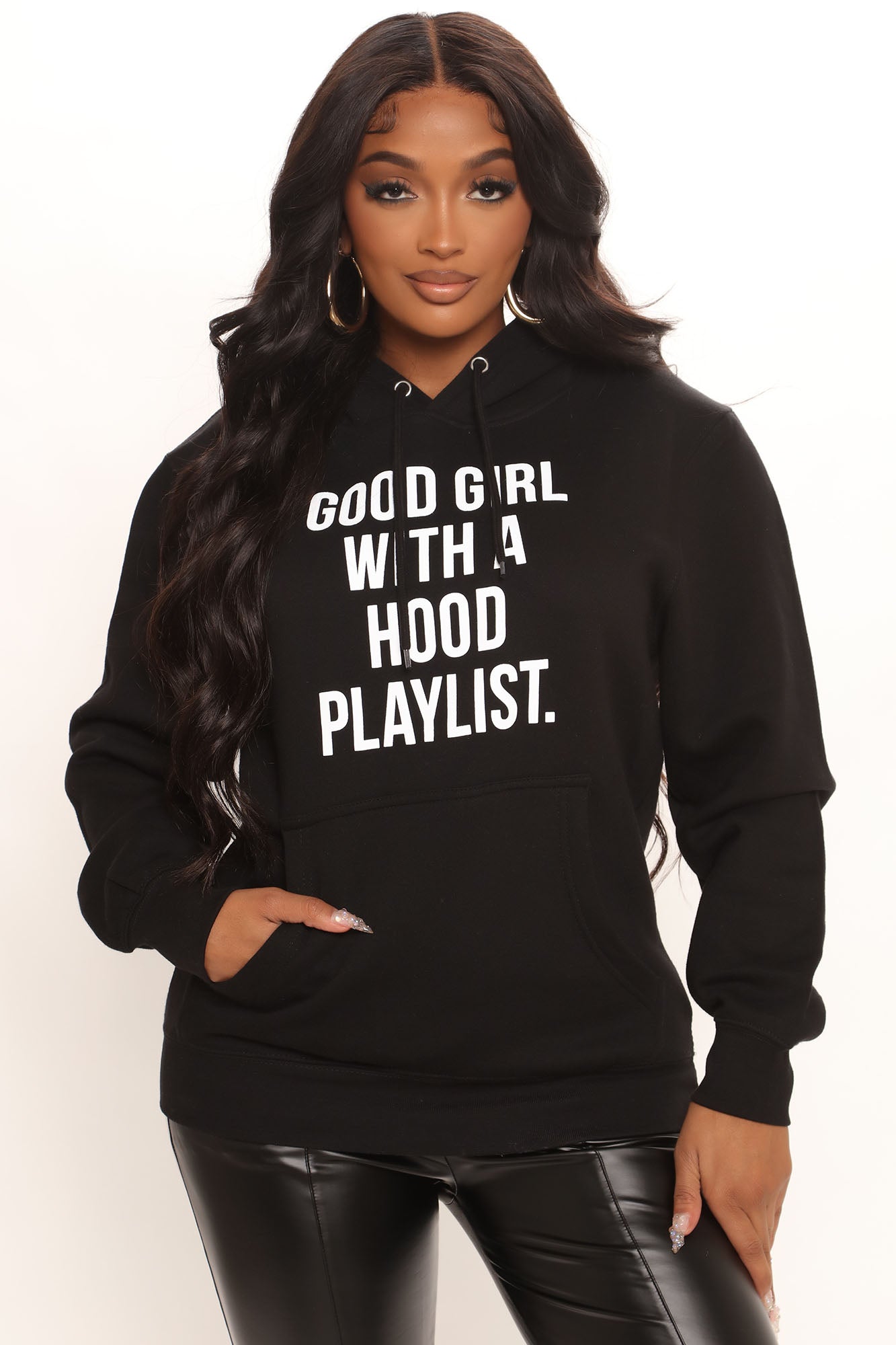 Good girl with top a hood playlist hoodie