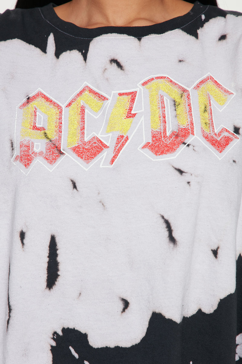 acdc tie dye shirt