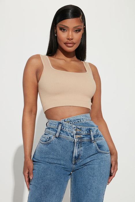 Taupe cropped deals