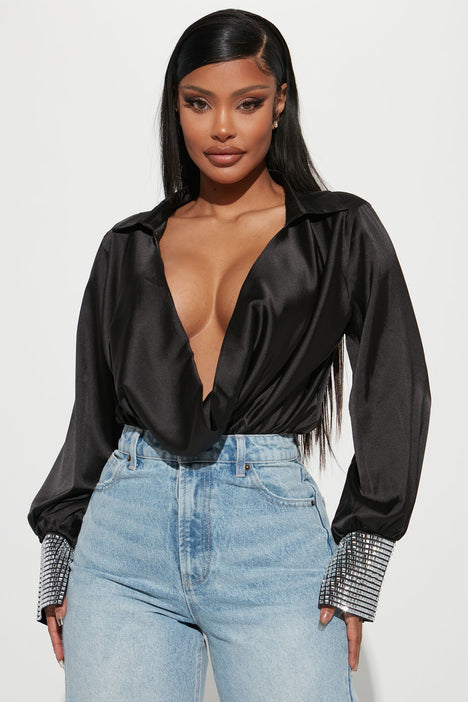 Angelic Touch Blouse Top Black