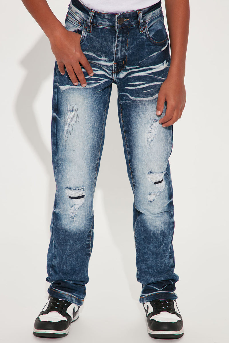 Mini Cool Guys First Distressed Skinny Jeans - Blue Wash | Fashion Nova ...