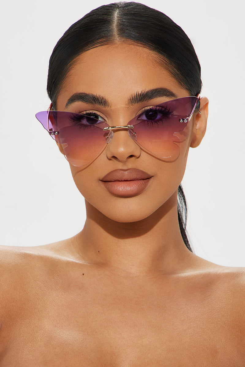 Float On Butterfly Sunglasses Fashion Nova, Sunglasses