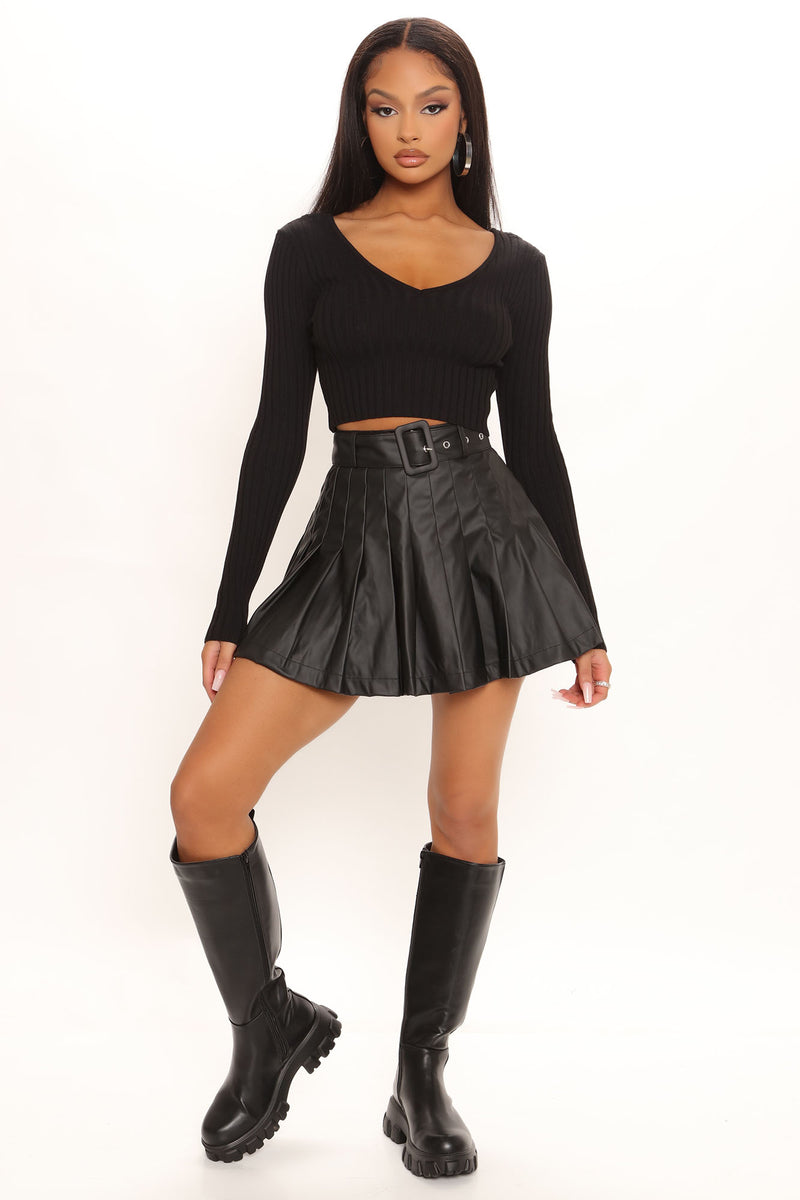 Rebellious Attitude Pleated Skirt - Black | Fashion Nova, Skirts ...