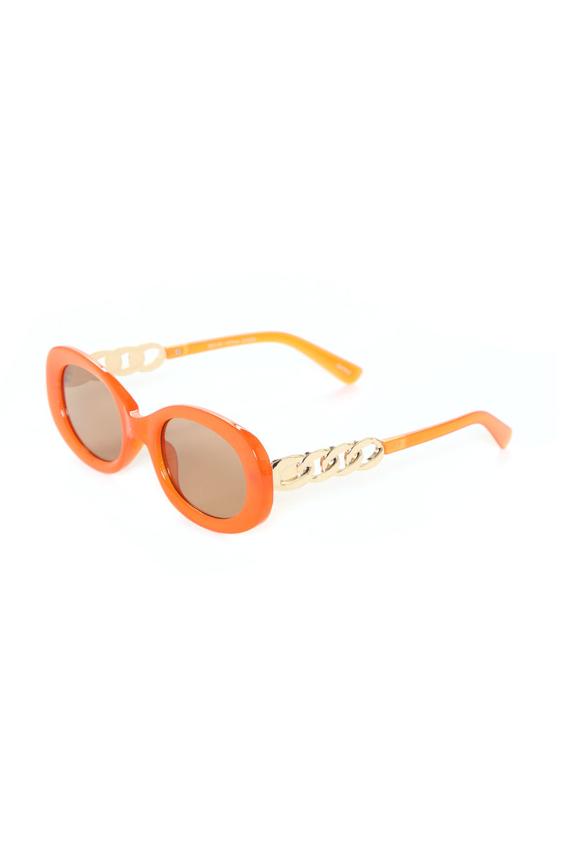 She's Well Rounded Sunglasses - Orange | Fashion Nova, Sunglasses ...