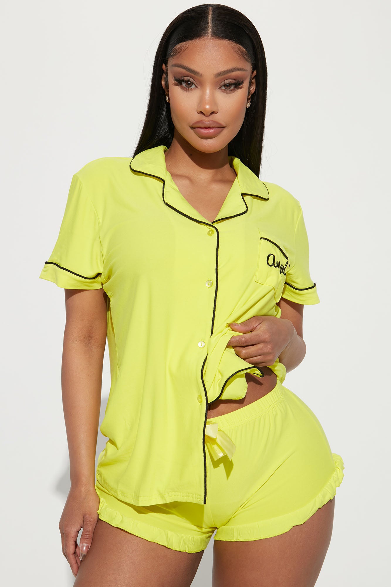 Yellow sale pj shorts