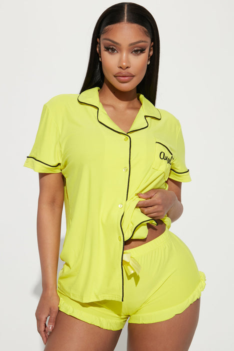 Yellow pyjama set 2025