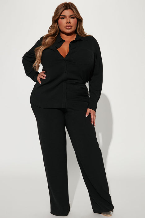 Makenzie Pant Set - Black, Fashion Nova, Matching Sets