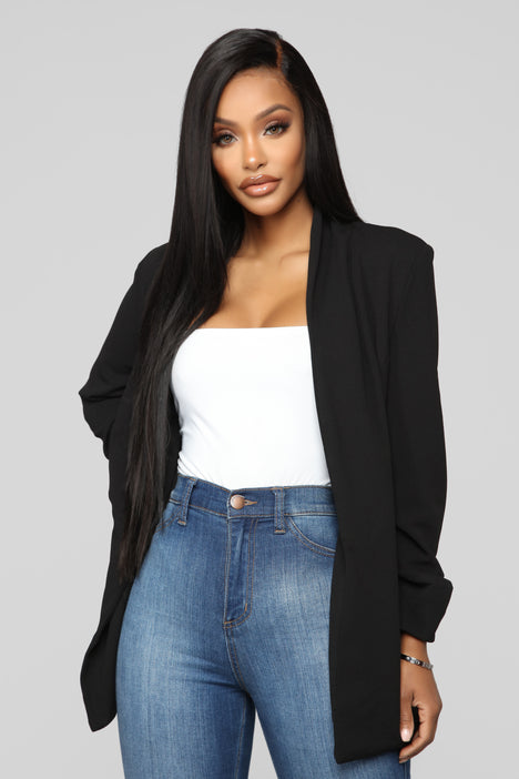 Fashion nova online black blazer