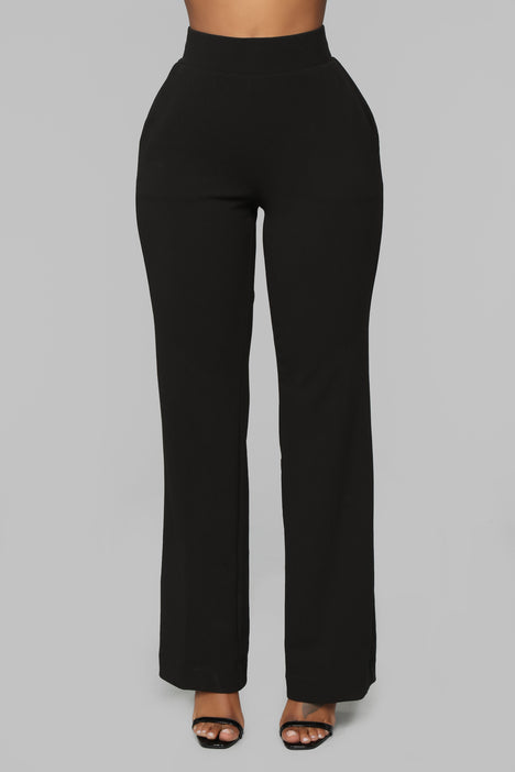 Celine Aria Wide Leg Pants - Black, Fashion Nova, Pants