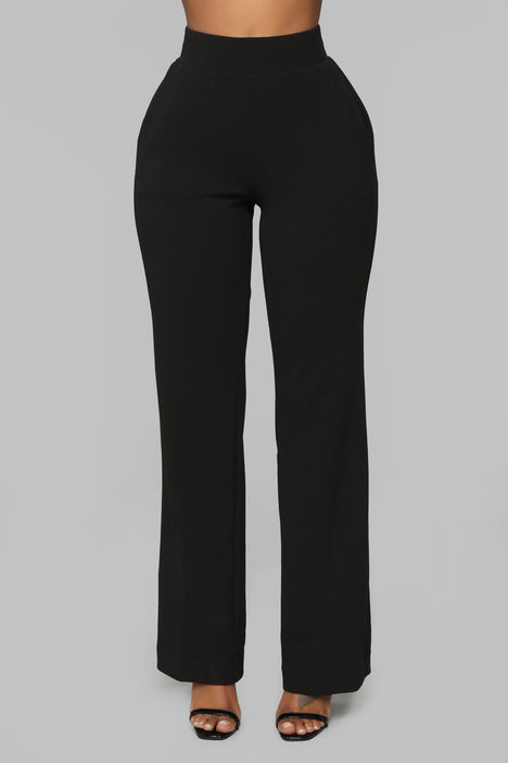 Fashion nova black flare deals pants