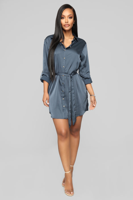 Privacy Please Satin Dress Teal Fashion Nova Dresses