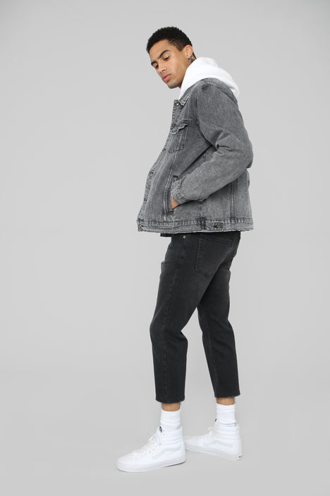 Ashy black jean best sale jacket