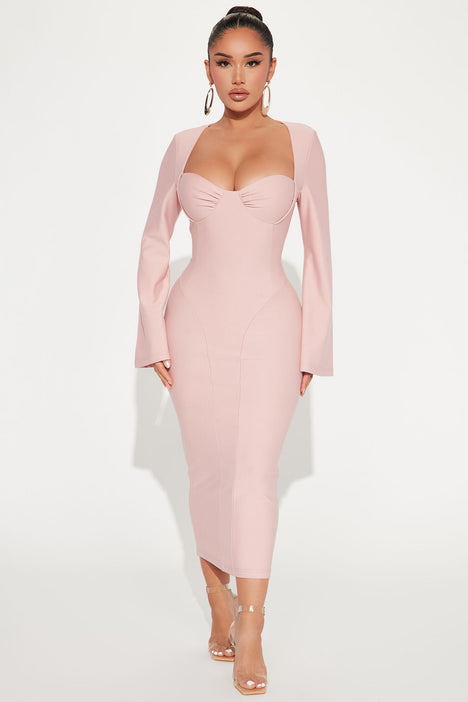 Blush pink best sale dress fashion nova