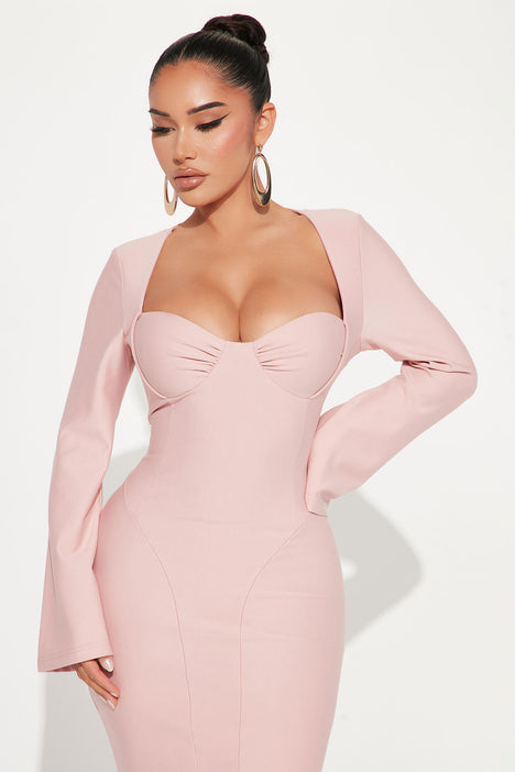 Rose midi shop dress