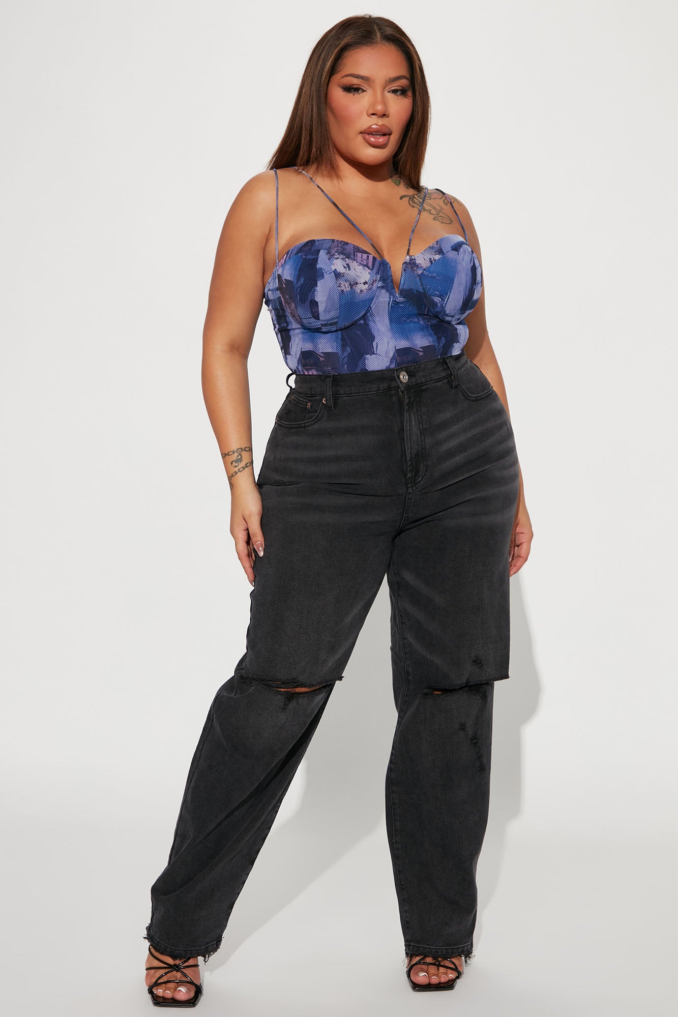 Wide leg jeans size 22 sale
