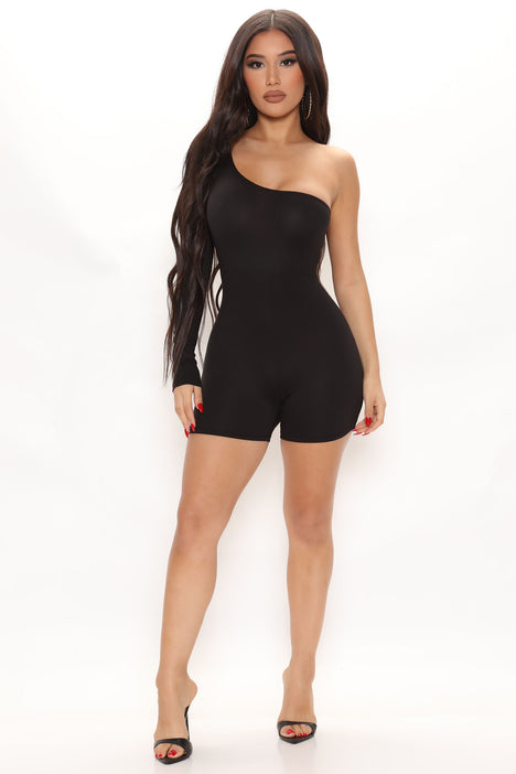 Back It Up Romper Black